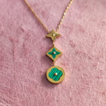 CLEEF KOLYE DOĞAL TAŞ (  MALAKİT )